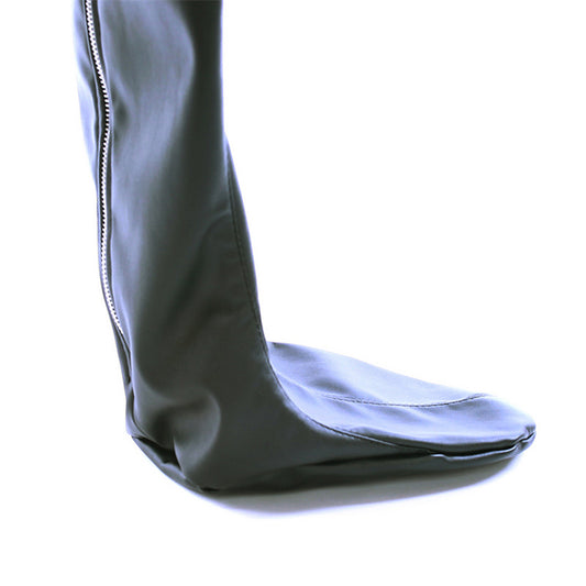 Leather Mummification with Inner Hand Pocket Bondage Restraint Control Play 木乃伊调教捆绑 BDSM 1637