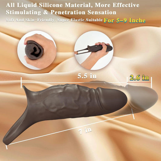 Cock/penis Sleeve w Vibration V8 加粗震动套环 V8 2302