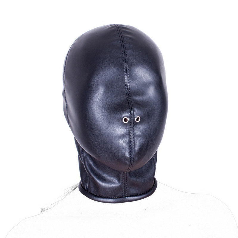Head Gear Leather Face Mask Restraint V2 皮革头部封闭口塞束缚调教 V2 BDSM 1496