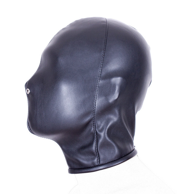Head Gear Leather Face Mask Restraint V2 皮革头部封闭口塞束缚调教 V2 BDSM 1496