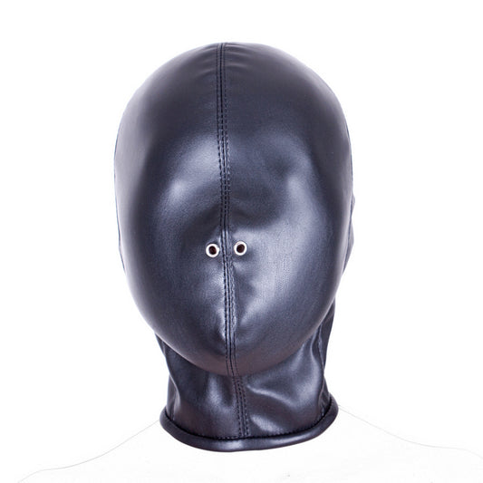 Head Gear Leather Face Mask Restraint V2 皮革头部封闭口塞束缚调教 V2 BDSM 1496