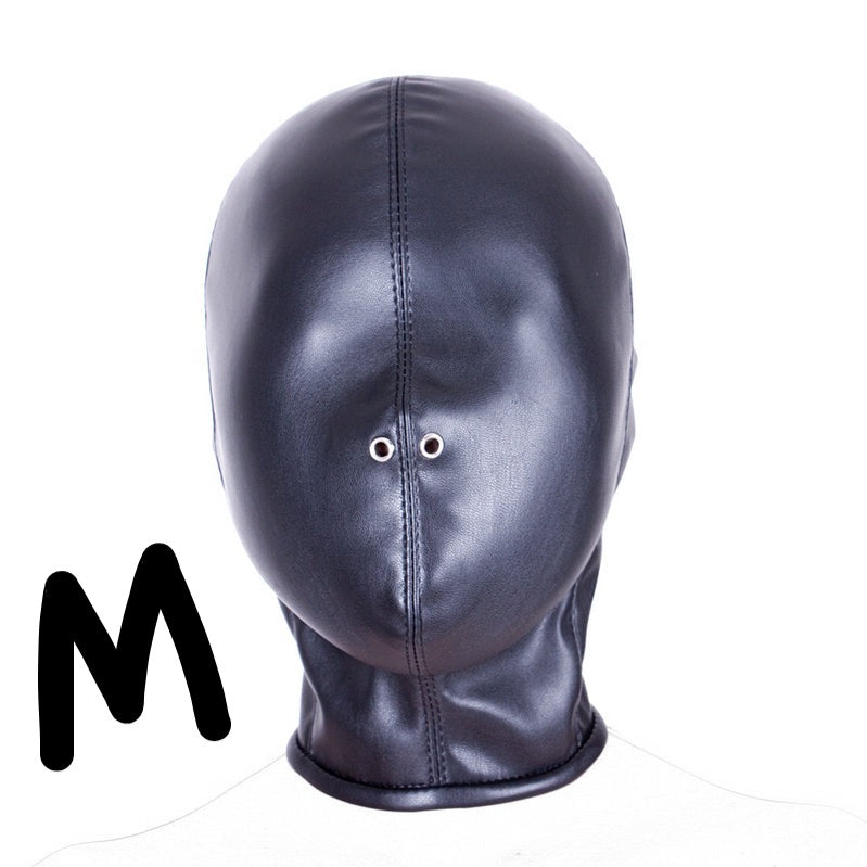 Head Gear Leather Face Mask Restraint V2 皮革头部封闭口塞束缚调教 V2 BDSM 1496