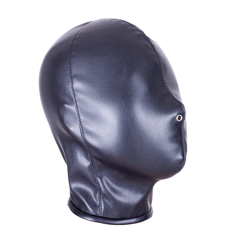 Head Gear Leather Face Mask Restraint V2 皮革头部封闭口塞束缚调教 V2 BDSM 1496