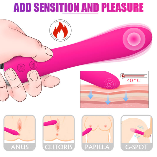 Emma Vibrator 9 Mode w Heat Up Function 艾玛9频震动加热棒 2181