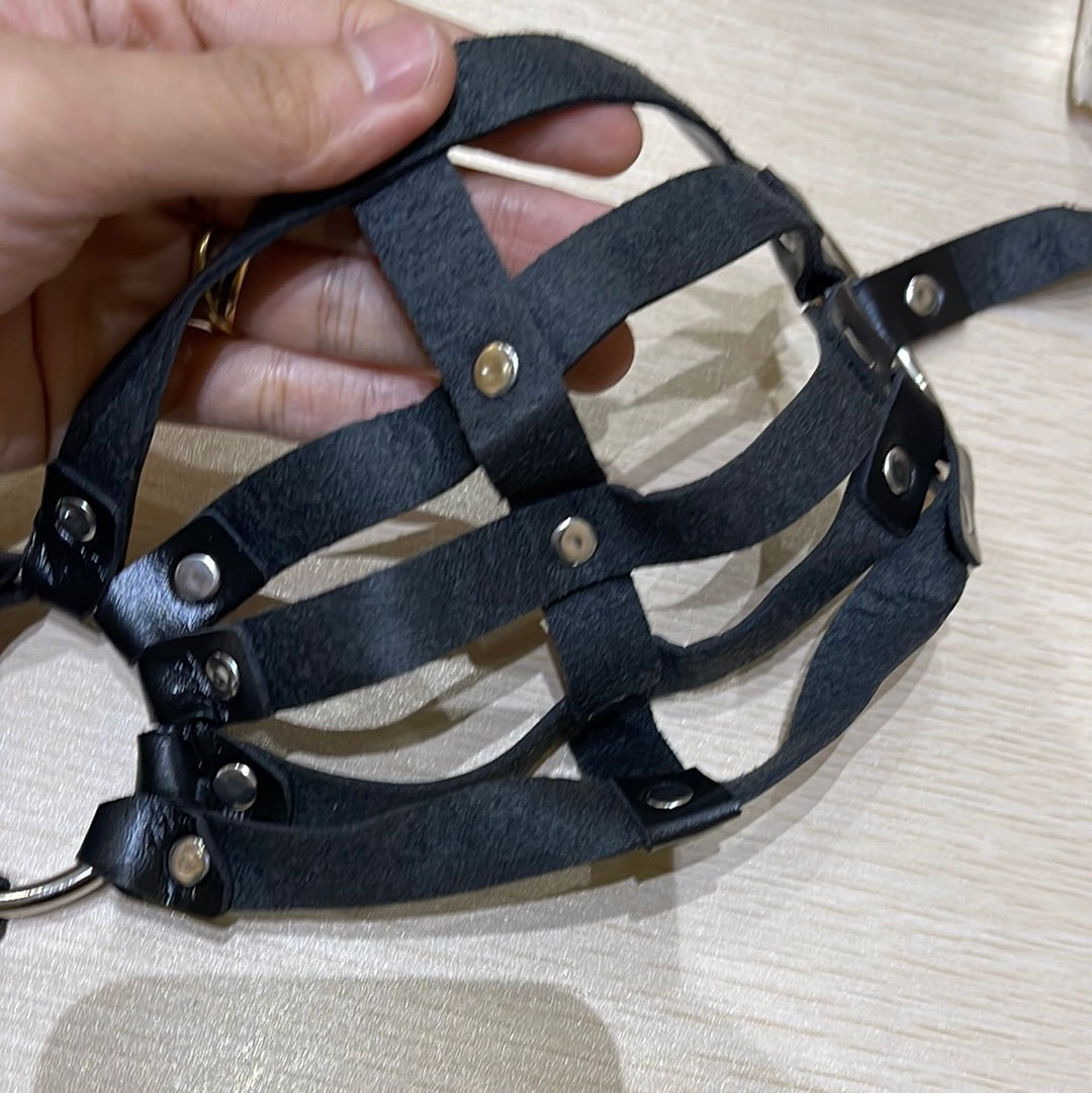 Harness Leather Bra Top 情趣皮革女上身一 BDSM 1480