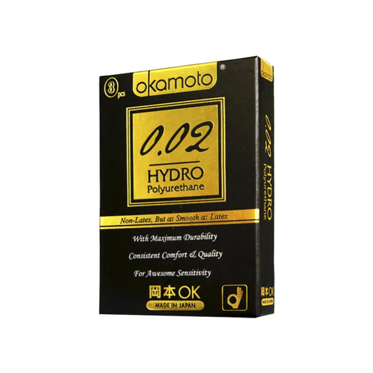 Okamoto 002 Zero Zero Two Hydro Polyurethane Condoms 3s 冈本002安全套 3支 0016