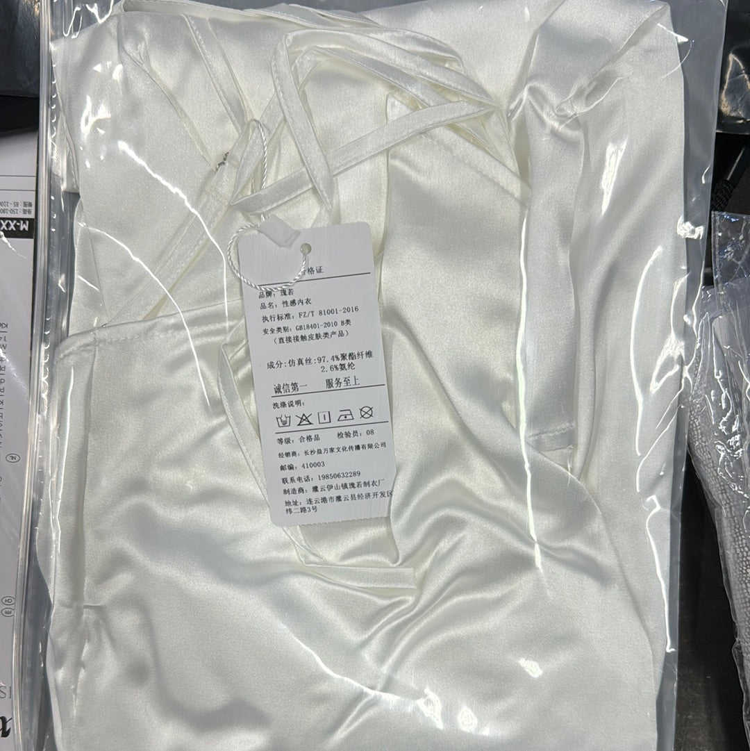 Champagne skirt sleep wear night dress 香槟睡衣裙 (2 Size: Black/White) 1462