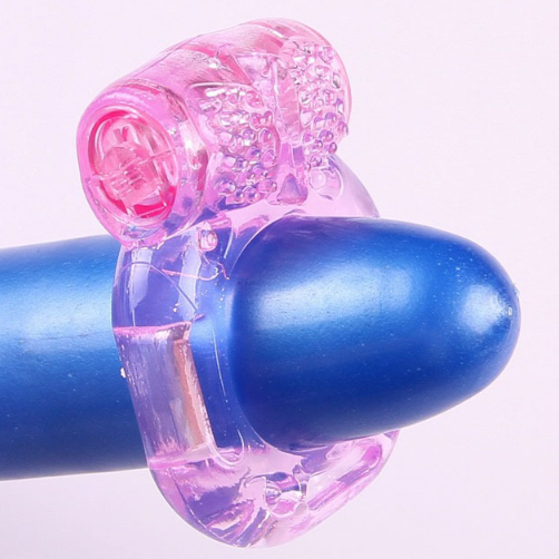Quick escape vibrating cock/penis ring 男用硅胶震动锁精环 1435