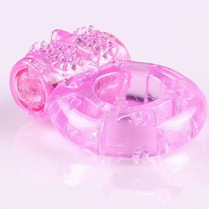 Quick escape vibrating cock/penis ring 男用硅胶震动锁精环 1435