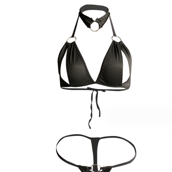Eros Black Bra 5pc Set Eros内衣5件套 1464
