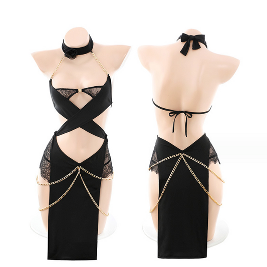 Priest Black Egypt style Costume Uniform 黑色祭师制服 1472