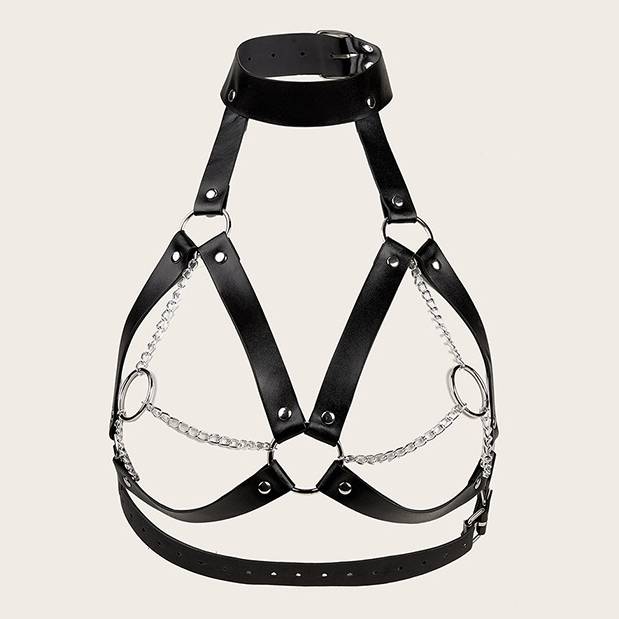 Harness Leather Bra Top V2 情趣皮革女上身 V2 一 BDSM 1481