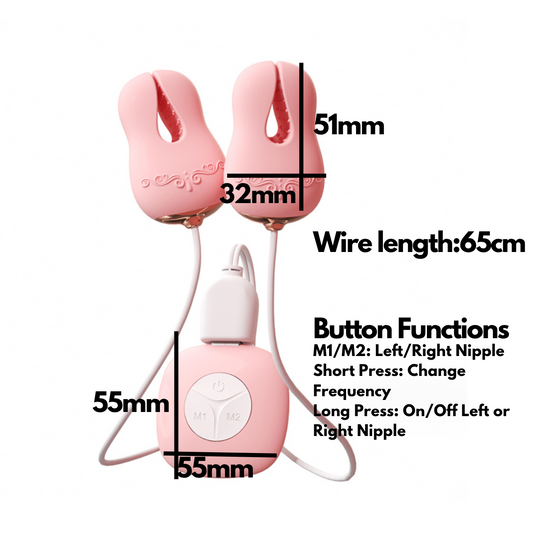 Nipple wire vibrator V2 电动乳夹跳蛋V2 1489