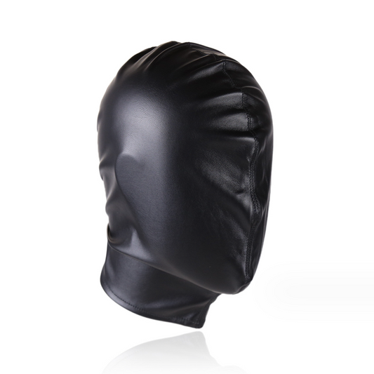 Head Gear Leather Face Mask Restraint V3 皮革头部封闭口塞束缚调教 V3 BDSM 1498