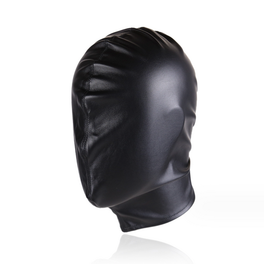 Head Gear Leather Face Mask Restraint V3 皮革头部封闭口塞束缚调教 V3 BDSM 1498