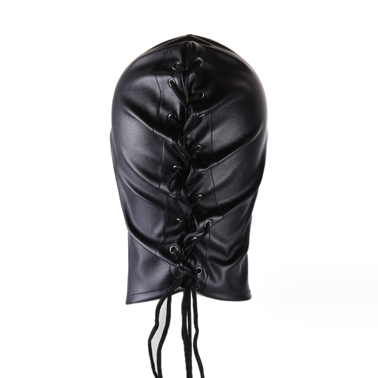 Head Gear Leather Face Mask Restraint V3 皮革头部封闭口塞束缚调教 V3 BDSM 1498