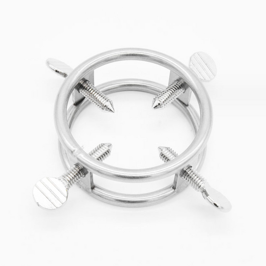 Medieval Stainless Steel Chastity Cuckold Device Male SPIKE Cage V2 中世纪不锈钢带刺贞操男用 V2 BDSM 1505