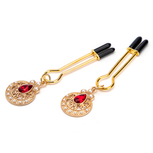 Nipple Clamp Simple Gold V2 乳夹简约金色 BDSM V2 1549