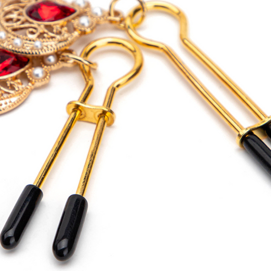 Nipple Clamp Simple Gold V2 乳夹简约金色 BDSM V2 1549