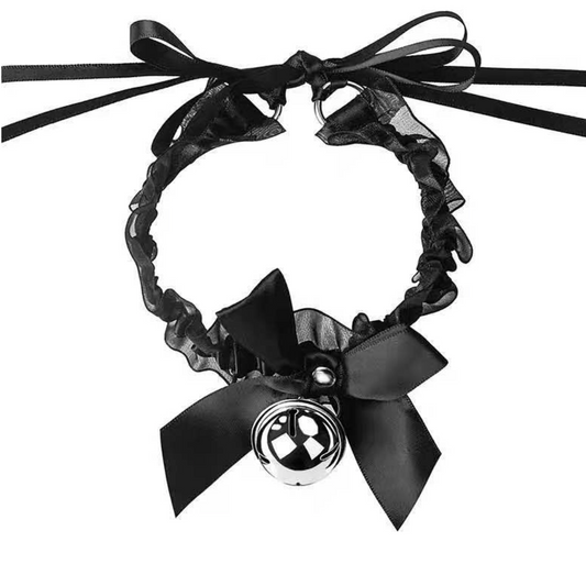 Puff Collar/Choker (White/Black) 泡芙脖套 BDSM 1557