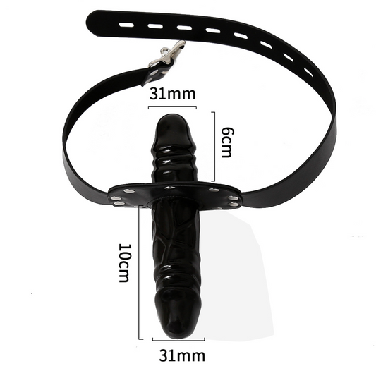 Black mouth dildo gag 黑色口塞阳具 BDSM  1065