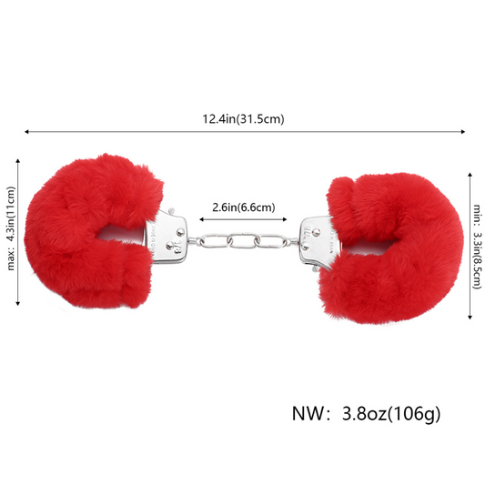 Furry Hand Cuff Restraint Bondage v2 毛绒手铐 BDSM v2 (White/Black/Pink) 1562