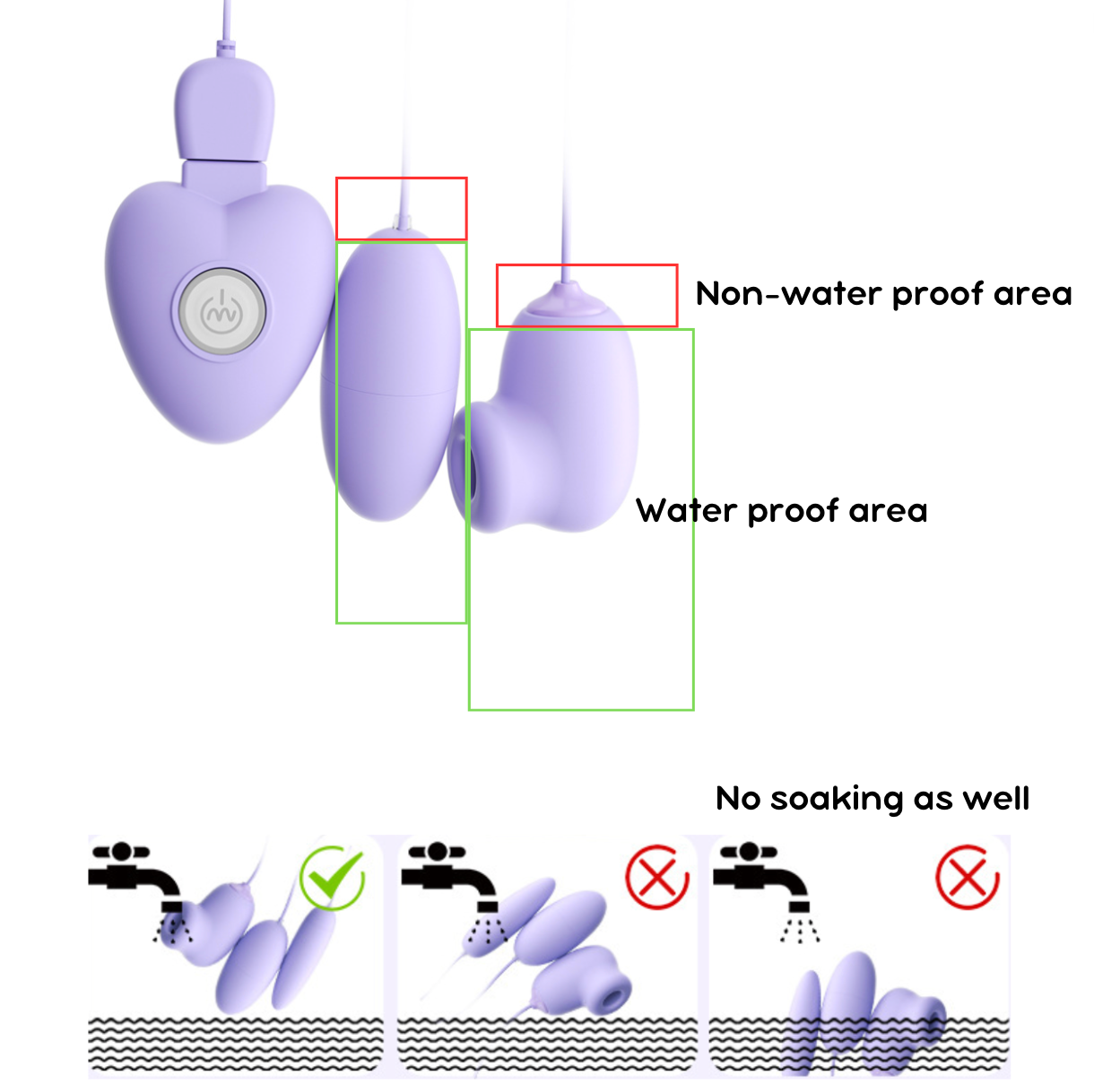 Purple Duo Small Portable Vibrator & Suction 紫色便携双跳蛋(震动+吸塑)1569