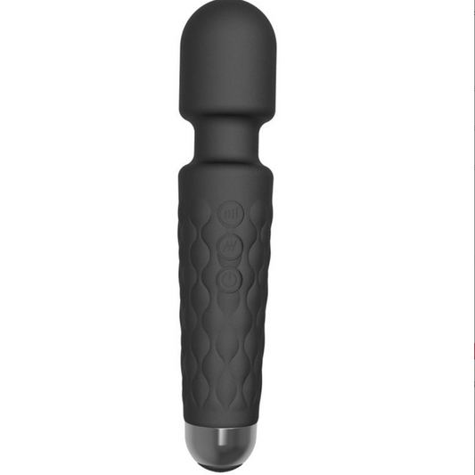 USB charging vibrator wand 20 frequency 麦克风震动棒20频 (Pink/Black) 1419