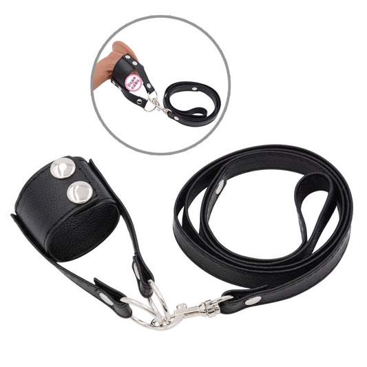 Ball Leash 黑色男用阴囊束BDSM 1689