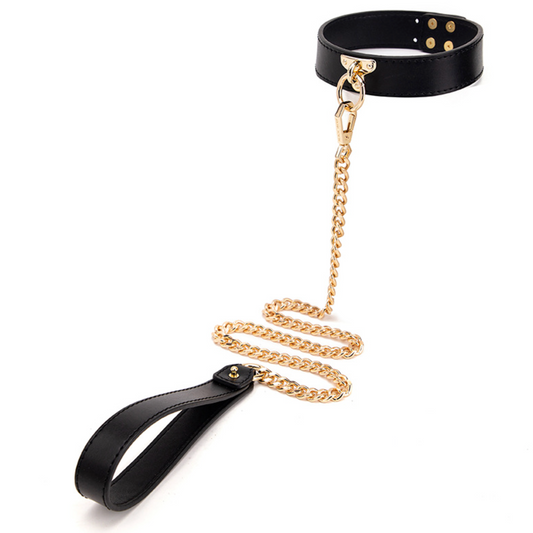 Collar/Choker with leash V2 颈圈情趣BDSM V2 脖套+牵引 1691