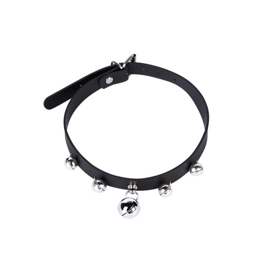 Collar/Choker with Leash & Bell V3 颈圈铃铛情趣BDSM V3 脖套+牵引 1694