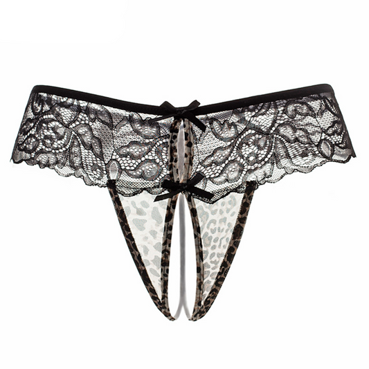 Leopard Lace Panties 豹纹蕾丝丁字裤 1879