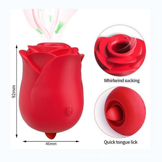 Rose Suction x Licking Vibrator v2 - 玫瑰震动吸吮跳蛋 v2  1905