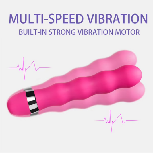Pink Vibrator 粉色螺纹震动棒 1945