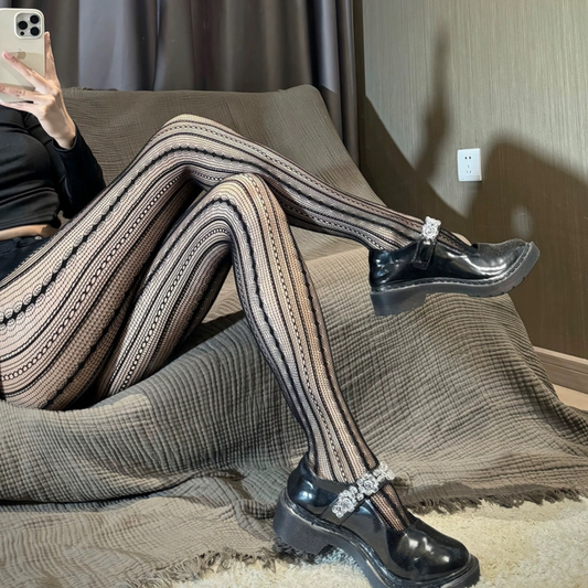 Abstract Full Length Fishnet 菱形渔网丝袜 2052