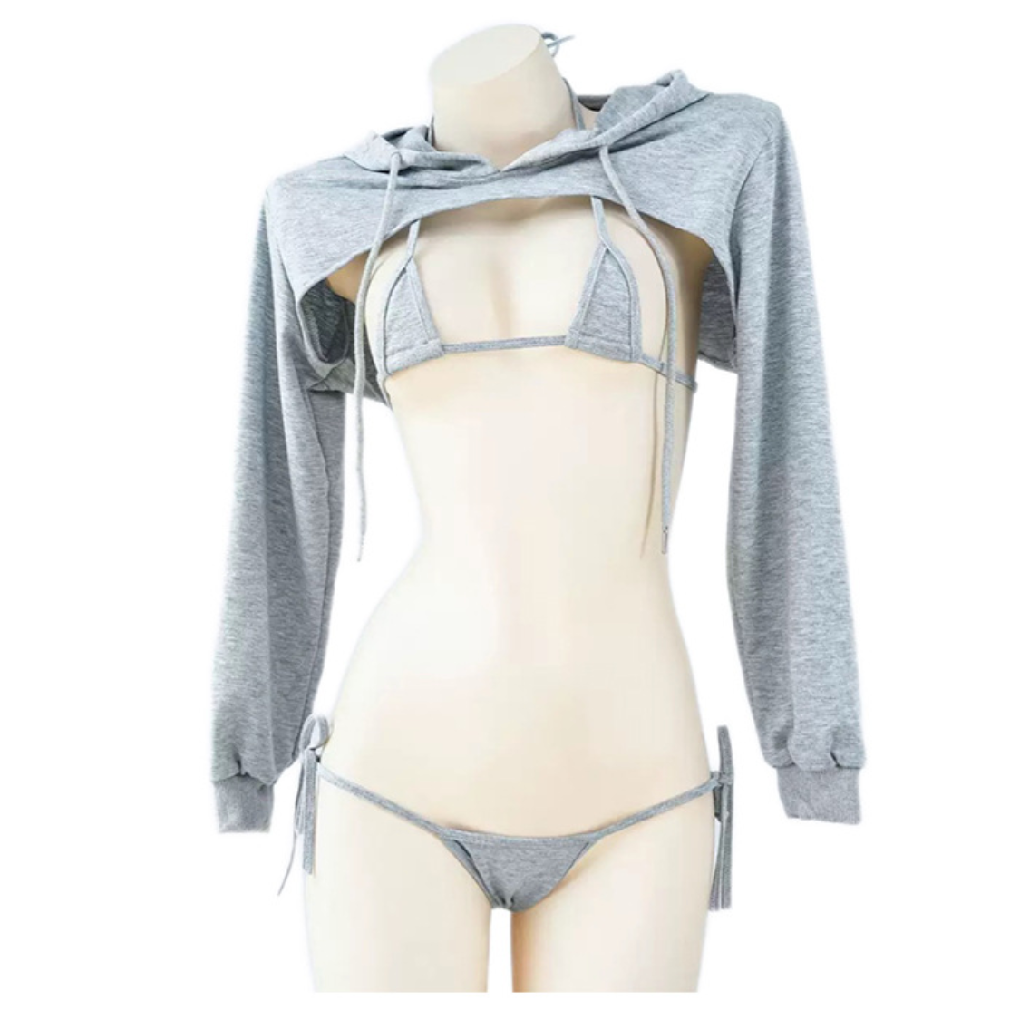 Desire Cropped Hoodie Bra & Panties V2 纯欲卫衣比基尼套装 2053