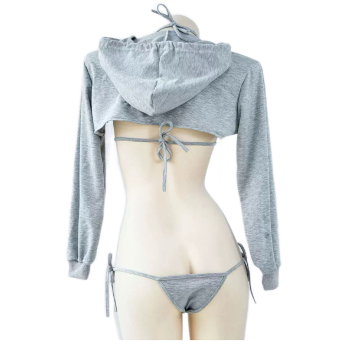 Desire Cropped Hoodie Bra & Panties V2 纯欲卫衣比基尼套装 2053