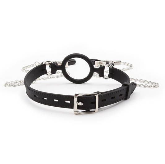 Ball Gag w Nipple Clamp V8 口塞x乳夹 V8 BDSM 2067