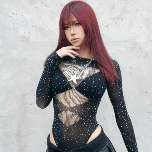 Diamond Bodysuit 钻石紧身性感网衣 2149