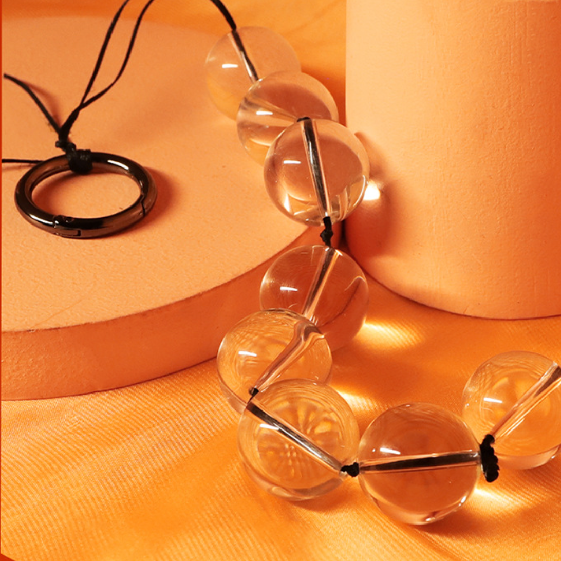 Anal butt bead crystal ball 水晶珠肛塞 BDSM 1166