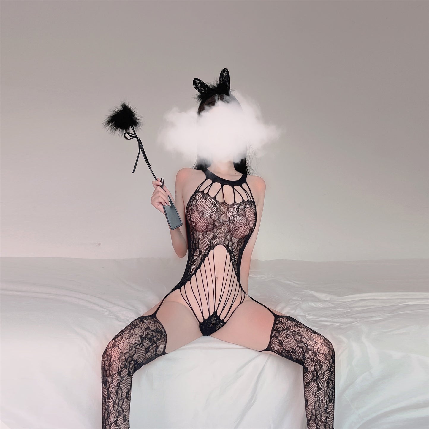 Evelyn black body stocking 艾芙琳黑色连体丝袜 1367
