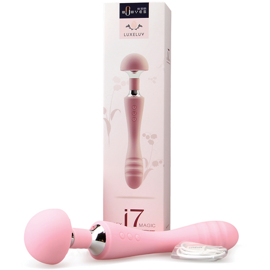 Pink streamline vibrator wand 粉色丝滑震动棒 1056
