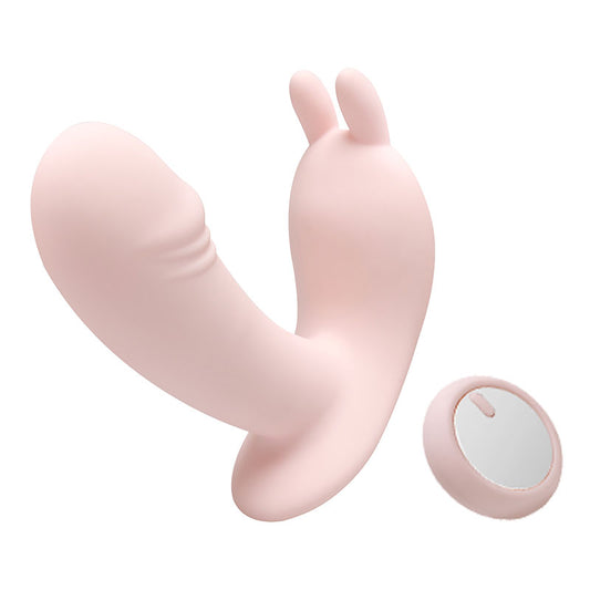 Pink rabbit Wireless Remote Vibrator 粉色兔子遥控无线跳蛋 1053