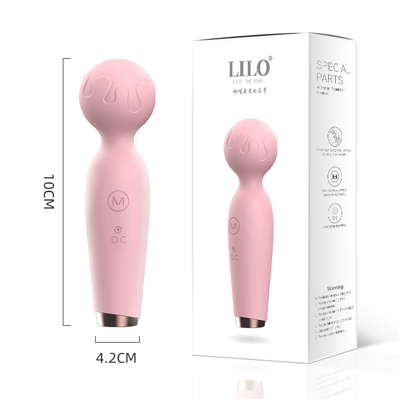 Mic pink USB charging vibrator wand 粉色麦克风震动棒 1024