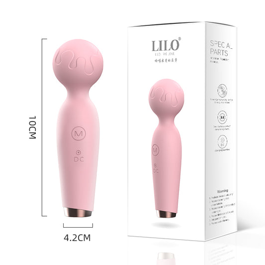 Mic pink USB charging vibrator wand  粉色麦克风震动棒 1024