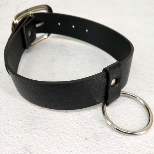 PU black collar/choker 情趣BDSM 脖套1079