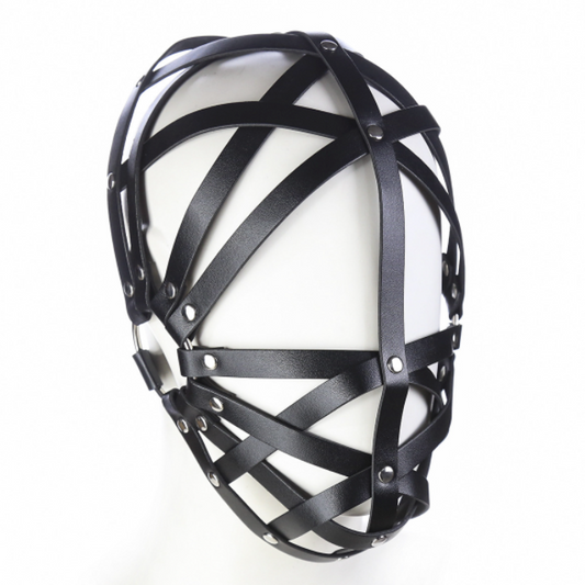 Leather Face Harness Mask  V2 面部束缚V2  BDSM  1204