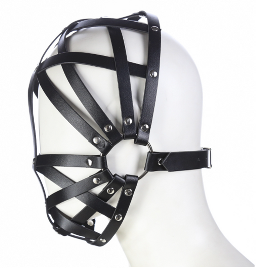 Leather Face Harness Mask  V2 面部束缚V2  BDSM  1204