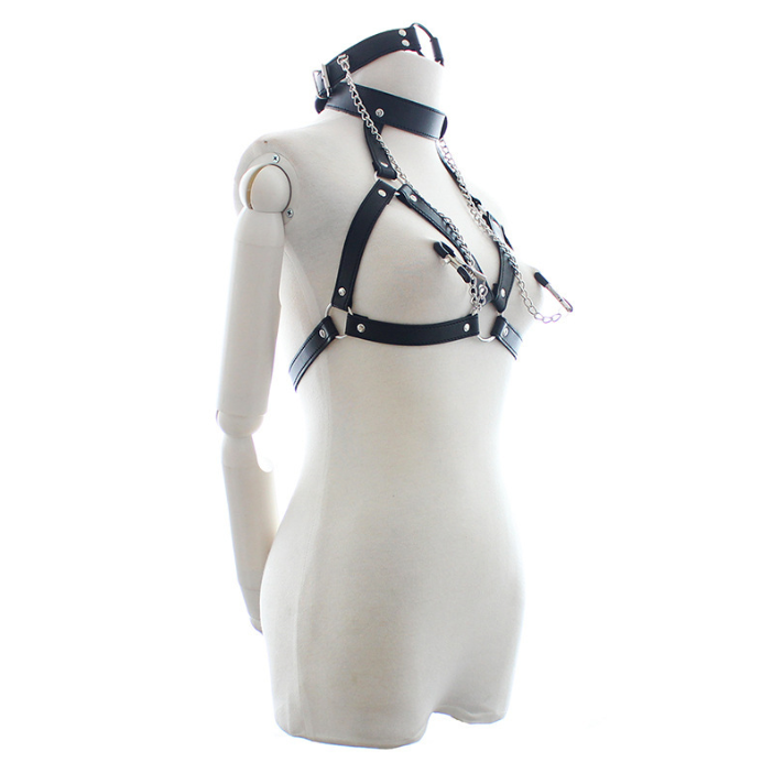 Harness Bondage w Nipple Clamp V9 束缚捆绑乳夹V9 BDSM 1205