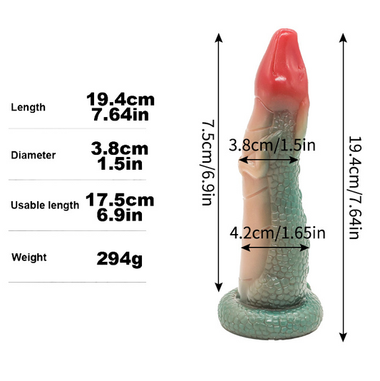 Qing's Emerald Monster Dragon Dildo 青的翡翠青龙阳具1217
